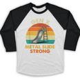 Gen X Slide Strong Generation X Gen Xer Nostalgia Baseball Raglan Shirt