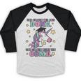 Girls 3rd Grade Graduation Magical Unicorn Baseball Raglan Shirt