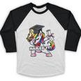 Girls Dabbing Unicorn Pre-K PreSchool Nailed It Graduation Baseball Raglan Shirt