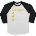 Goal Digger Inspirational Quotes Master's Degree Graduation Baseball Raglan Shirt