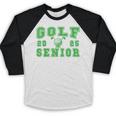 Golf Senior Night Golf Senior 2025 Graduation 32 Baseball Raglan Shirt