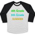 Goodbye 4th Grade On My Way To 5th Grade 2022 Graduation Baseball Raglan Shirt