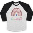 Goodbye 5TH Grade Graduation 2024 Hello 6TH Grade Rainbow Baseball Raglan Shirt