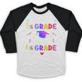 Goodbye 5th Grade Graduation Class Of 2023 Hello 6th Grade Baseball Raglan Shirt
