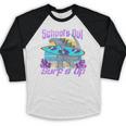 Goodbye School Hello Summer Last Day Of School Graduation Baseball Raglan Shirt