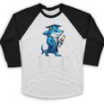 Grad Class Of 2025 Boys Shark Graduation Graduated Baseball Raglan Shirt