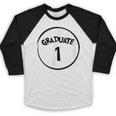 Graduate 1 Graduation Shirt Baseball Raglan Shirt