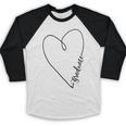 Graduate Heart Shirt Graduation Baseball Raglan Shirt