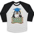 Graduate Penguin Class Of 2025 Kids Graduation Baseball Raglan Shirt