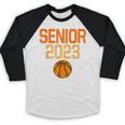 Graduate Senior Class 2023 Basketball Player Graduation Grad Baseball Raglan Shirt