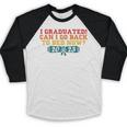 I Graduated Can I Go Back To Bed Now Graduation 2023 Baseball Raglan Shirt