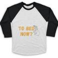 I Graduated Can I Go Back To Bed Now Graduation Sloth Baseball Raglan Shirt