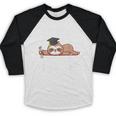 I Graduated Can I Go Back To Bed Now Shirts Graduation Baseball Raglan Shirt