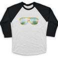 Graduated Graduation Tropical Sunglasses Baseball Raglan Shirt