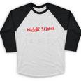 I Graduated Middle School Graduation Baseball Raglan Shirt