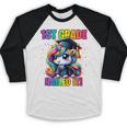Graduation 1st Grade Unicorn Nailed It Girls Grad Magical Baseball Raglan Shirt