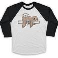 Graduation 2022 PhD Sloth Bachelor Master School Doctor Baseball Raglan Shirt