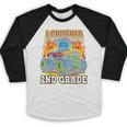Graduation 2nd Grade Monster Truck Boys I Crushed Grad Baseball Raglan Shirt