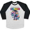 Graduation 2nd Grade Unicorn Roller Skate Girls Grad Baseball Raglan Shirt