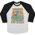 Graduation 3rd Grade Monster Truck Boys I Crushed Grad Baseball Raglan Shirt