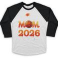 Graduation Basketball Retro Proud Mom Of A 2026 Graduate Baseball Raglan Shirt