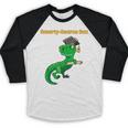 Graduation Dinosaur Smarty Saurus Rex Diploma Dinosaur Baseball Raglan Shirt