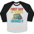 Graduation First Day Of School Crushed It Baseball Raglan Shirt