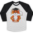 Graduation Fox School Bachelor Master Doctor Study Baseball Raglan Shirt