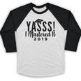 Graduation Masters For Women Baseball Raglan Shirt