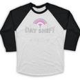 Graduation For Nurses Day Shift Is For Sissies Baseball Raglan Shirt