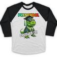 Graduation Preschool DinosaurRex Crushed It Boys Grad Baseball Raglan Shirt