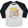 Graduation Rollin' Outta Preschool Monster Truck Boys Pre-K Baseball Raglan Shirt