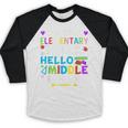 Graduation Shirt For 5th Grader Goodbye Hello Middle School Baseball Raglan Shirt
