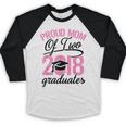 Graduation Shirt For Mom With Twins Proud Mom Of Two Baseball Raglan Shirt