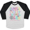 Groovy In My Last Day Of School Era Second Grade Graduation Baseball Raglan Shirt