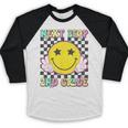 Groovy Next Stop 2nd Grade 1st Grade Graduation 2025 Baseball Raglan Shirt
