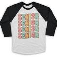 Groovy Senior Graduation Cute Groovy Senior Class Of 2024 Baseball Raglan Shirt