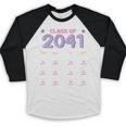 Grow With Me Graduation First Day Of School Class Of 2041 Baseball Raglan Shirt