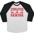 Gymnastics Senior Night Gymnastics Senior 2026 Graduation 7 Baseball Raglan Shirt