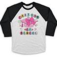 Happy Last Day Of School Coquette Bow Graduation Girls Kids Baseball Raglan Shirt