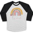 HAPPY LAST OF DAY SCHOOL Rainbow Teacher Student Graduation Baseball Raglan Shirt