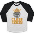 High School King Graduation Shirt Class Of 2019 Seniors Baseball Raglan Shirt
