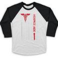 Hospice Aide American Flag Nurses Graduation Medical Baseball Raglan Shirt