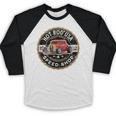 Hotrod Custom Car Automotive Nostalgia Distressed Premium Tri-Blend Baseball Raglan Shirt