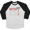 Hotter By One Degree Phd MBA College Graduation Baseball Raglan Shirt