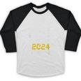 Hotter By One Degree Senior 2024 Class Of 2024 Graduation Baseball Raglan Shirt