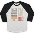 I'm This Old Vintage Cassette Tape Nostalgia Baseball Raglan Shirt