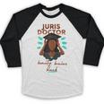 Juris Doctor Beauty Brains Juris Doctorate Graduation Baseball Raglan Shirt