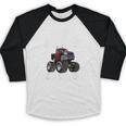 I Just Crushed High School Graduation Monster Truck Shirt Baseball Raglan Shirt
