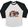 I Just Crushed Preschool Monster Truck Graduation Baseball Raglan Shirt